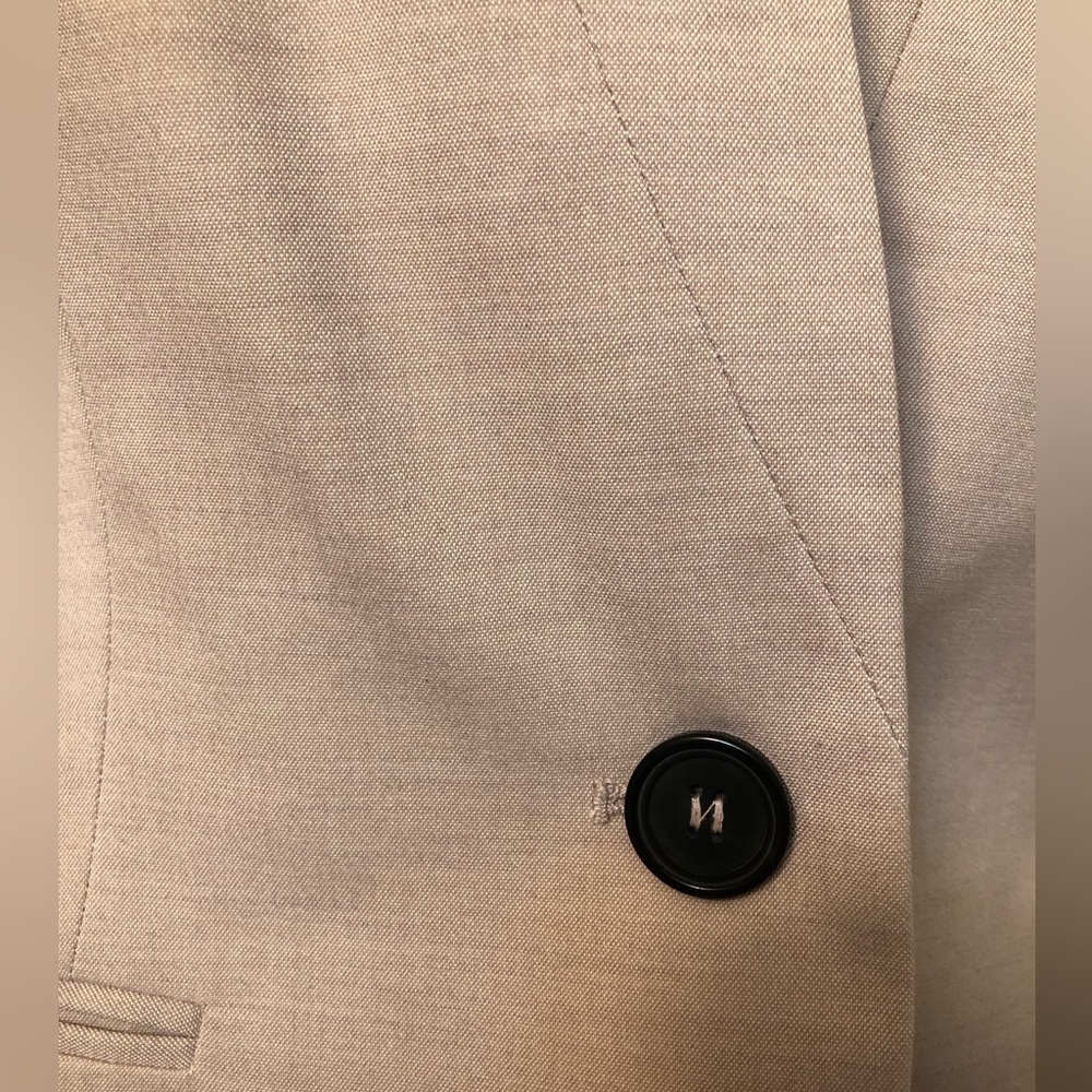 Zara Blush Pink Structured Blazer and Slim Trouser Suit Set Size 4 NWOT - Picture 11 of 13